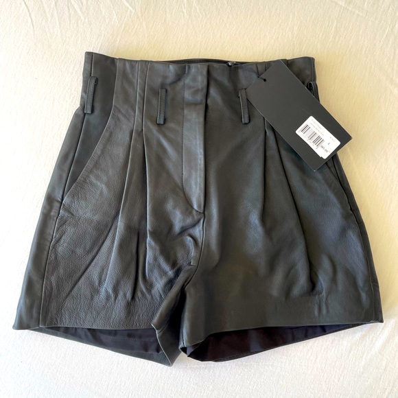 KOOPLES real leather paper bag shorts